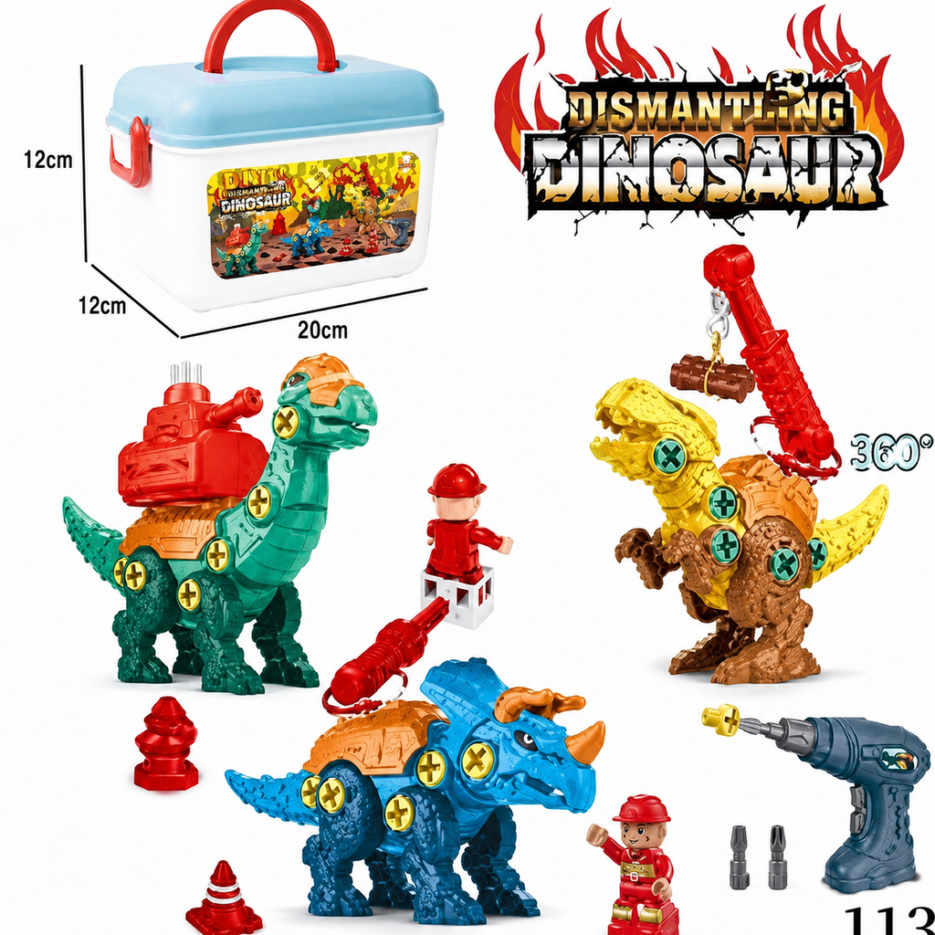 0299001 Set Dino Desarmable 3 en 1